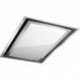 Cappa b_ambient soffitto da 90 inox/vetro bianco